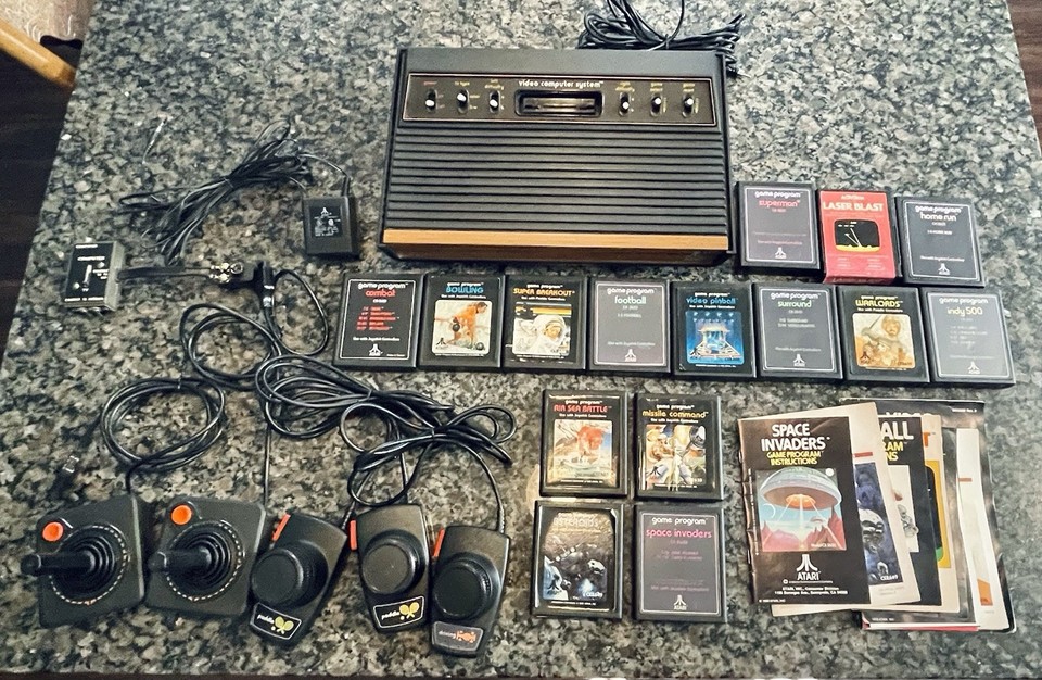 A complete original Atari 2600 bundle with 15 games — the ultimate retro gaming time capsule that actually works.