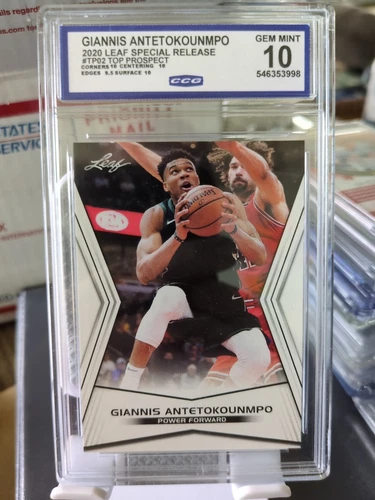 2020 Leaf Special Release Top Prospect Gianni's Antetokounmpo CCG Graded Gem...