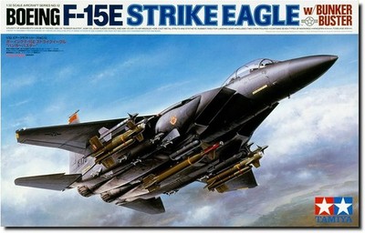F-15E Strike Eagle Bunker Buster 1/32 Tamiya Aircraft Model Kit 60312 USAF Boein
