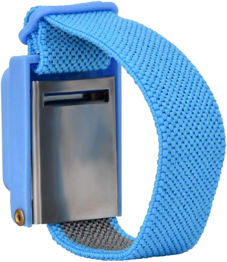 Anti Static Bracelet Electrostatic, Esd Discharge Cable Band Wrist Strap Blue 