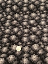 CUSTOM HARLEY DAVIDSON HD Motorcycle Cotton Fabric, Fat Quarter, 18 x 22