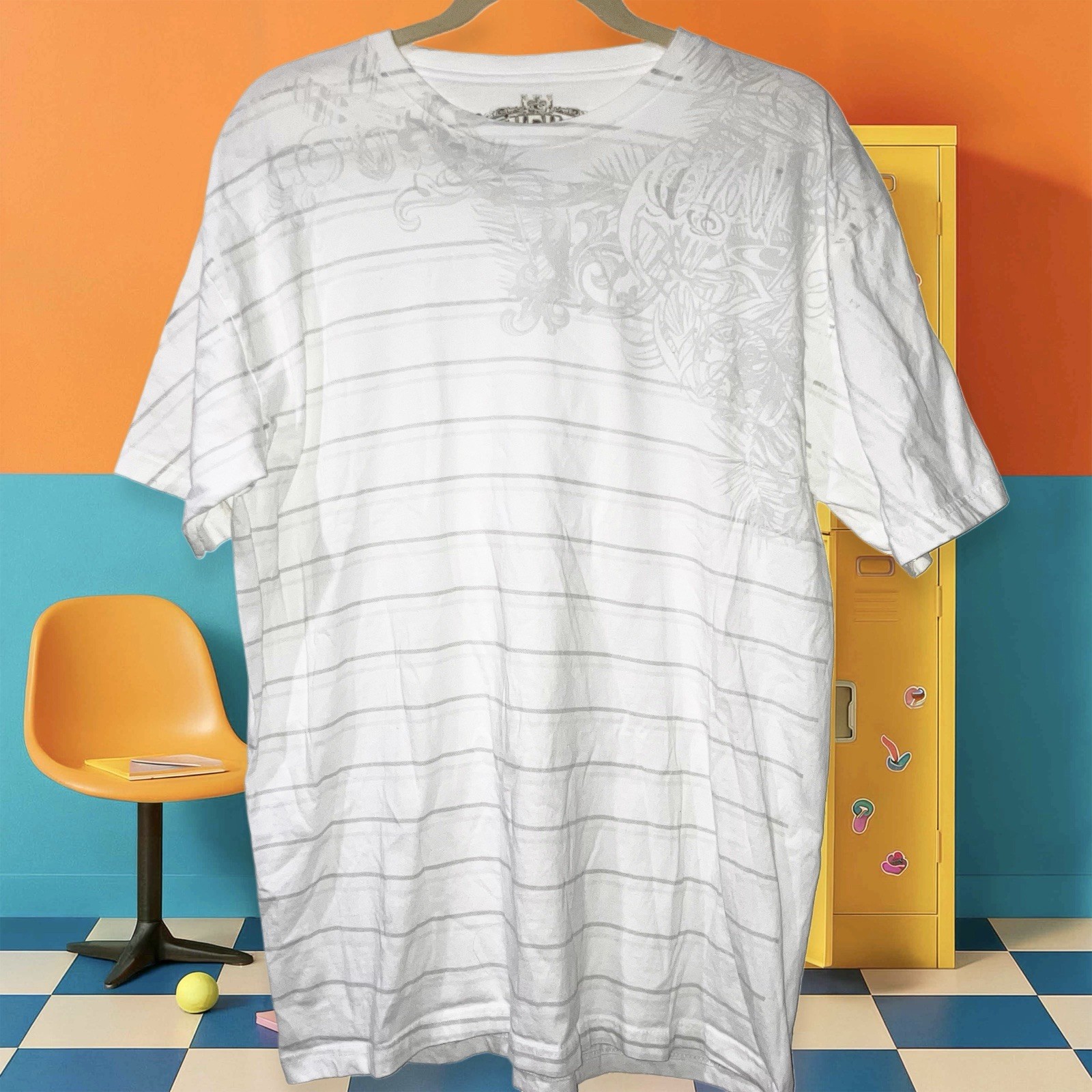 Camiseta de surf O'Neill Surf Co. calce moderno manga corta color crema talla X-grande