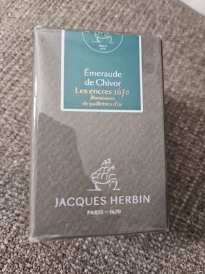 New Jacques Herbin - 15035JT Émeraude de Chivor/Emerald Chivor 50ml Bottle Ink