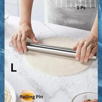 Stainless Steel Rolling Pin, Baking Tool, Non-stick Dough Roller for Baking