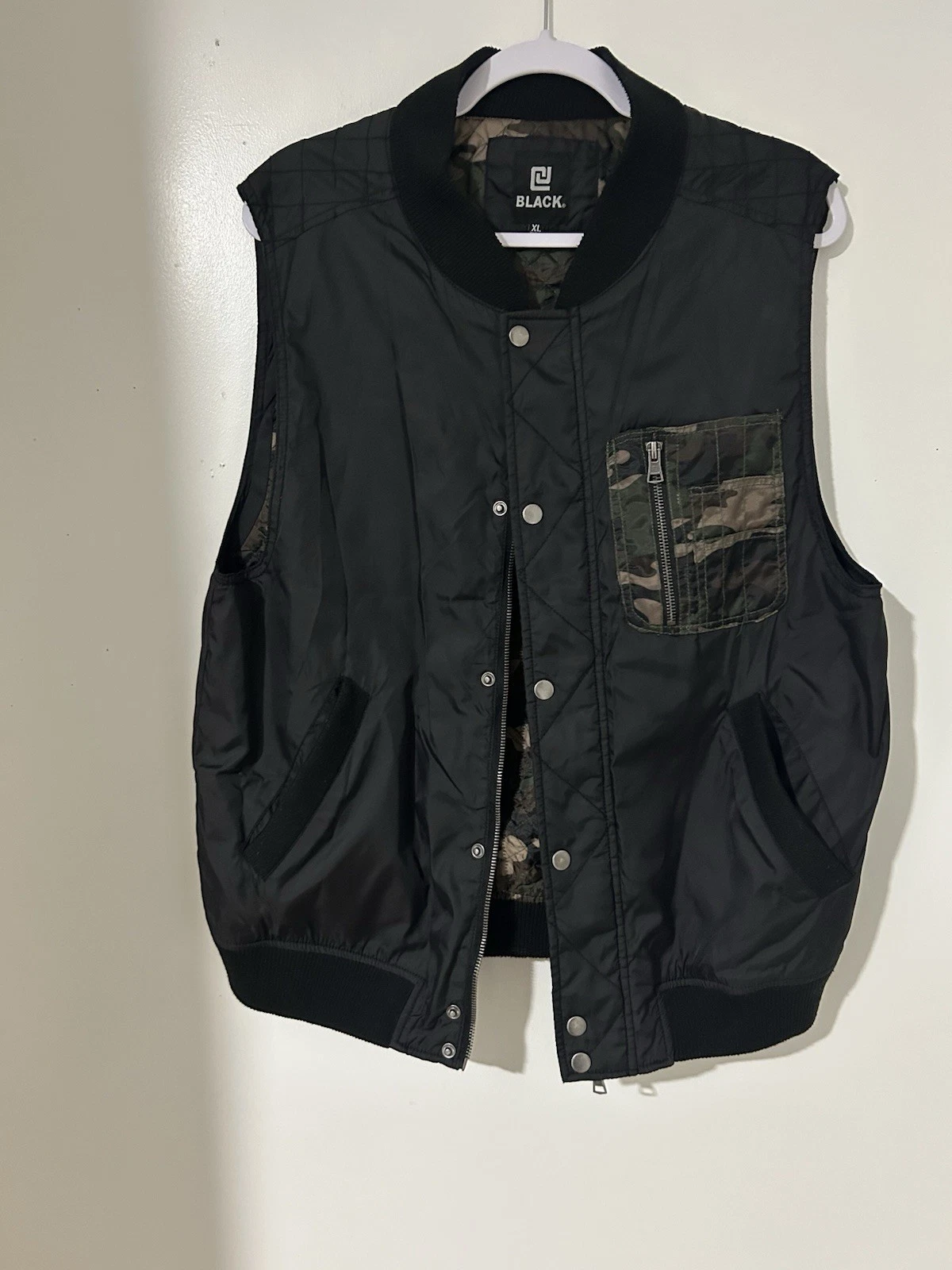 Men's Quilted Vest Hunting Outdoor Camping Hiking XL