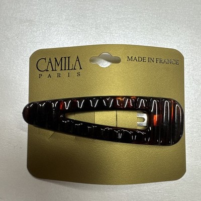 Camila Paris 3'' French Hair Barrette Clips, Snap Hair Slides Clic Clac fo...