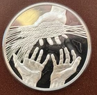 STERLING SILVER ROUND .925  - THE FRANKLIN MINT - THE MEDALLIC YEARBOOK - 1974