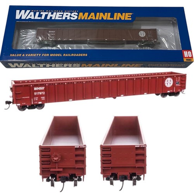 #ad Walthers 6464 HO 68#x27; Railgon Gondola Burlington Northern Santa Fe BNSF 517972 $31.33