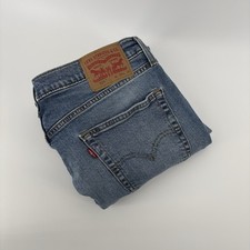 Levi's 514 Straight Fit Jeans W34 L34 Medium Wash Denim Mens Jeans  See Measure