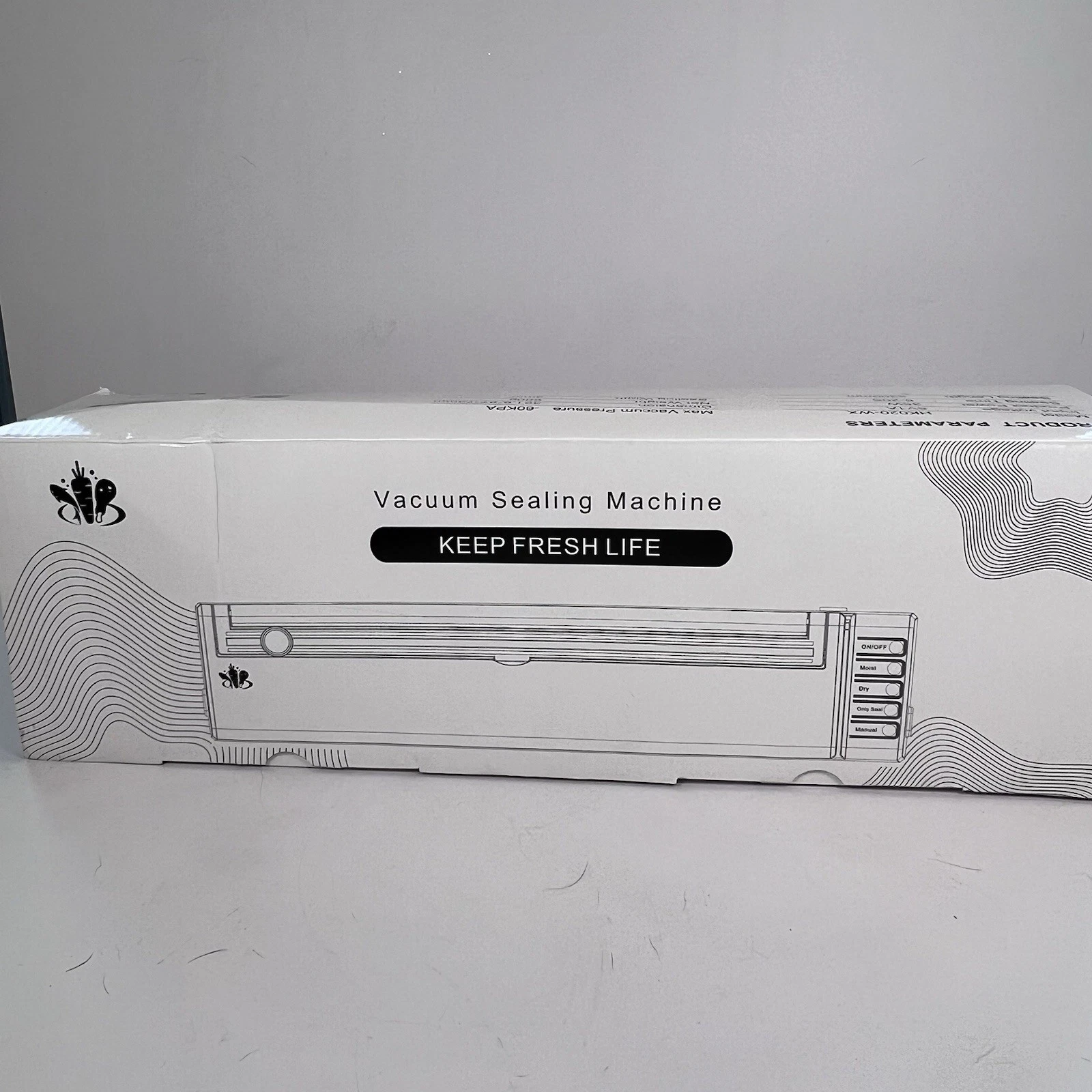 Vacuum Sealing Machine w/ 9 Bags - Open Box - NEW Moist-Dry-Only Seal-Manual