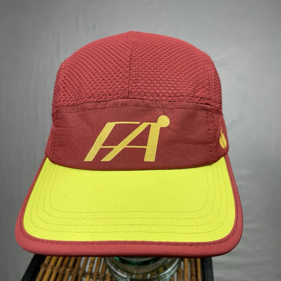 Gorra Fractel para hombre correa ajustable trasera 5 paneles correr trotar rendimiento Foto 2 de 4