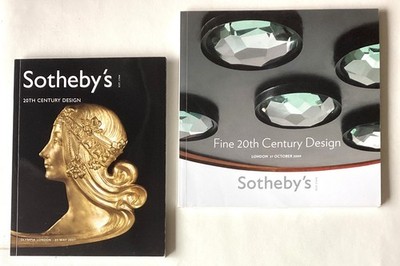 2 x Sotheby's, Fine 20th Century Design, Auction Catalogues. 2007 and 2009