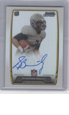 2013 Bowman #RCRA-SB Stedman Bailey Chrome Rookie Autographs Refractors B20R4C99
