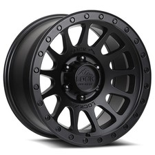 20x10 Lock Yosemite Matte Black W Matte Black Ring Wheels 5x5 -18mm Set Of 4