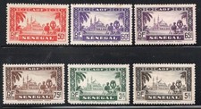 Senegal 1935 SG 152 175 6v MH Djourbel Mosque