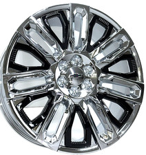 24 Chrome Black Oe 95486 Replica Rims Fits 2025 Chevy Silverado Tahoe Ltz 6x5.5