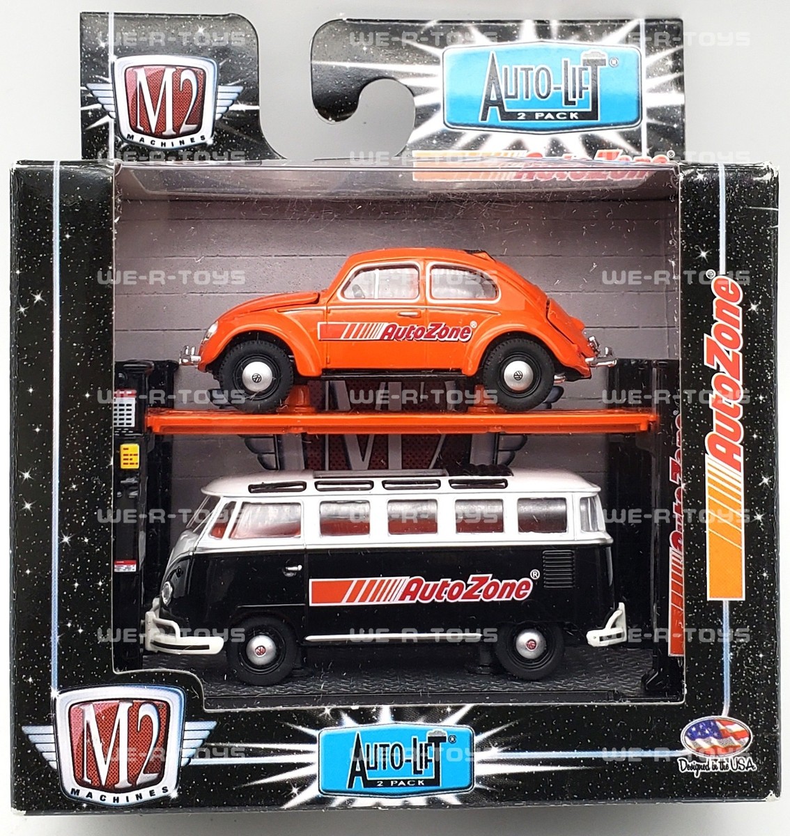 【マイキー】アオノオト Kissplan M!X セット M2 Machines AutoZone Auto-Lift 2 Pack VW Micro Bus Deluxe & Beetle