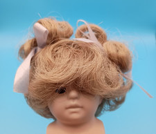 Playhouse Collection VTG Doll Wig VICKIE Blonde Curl size 5-6 LT Purple Bows NOS