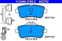 Bremsbelagsatz Scheibenbremse Hinten Ate 130460 27822 FÜR Mercedes