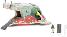 Star Wars Micro Galaxy Squadron Boba Fett'S Starship  Ep 5  - 7-Inch Vehicle wit