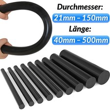 Gummi Rundstab Material Vollstab &Oslash; 21 bis 150mm L&auml;nge 40 bis 500mm Rundmaterial