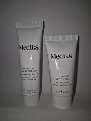Medik8 Ultimate Recovery Cream 15ml & Medik8 Physical Sunscreen SPF 50+ Bundle 