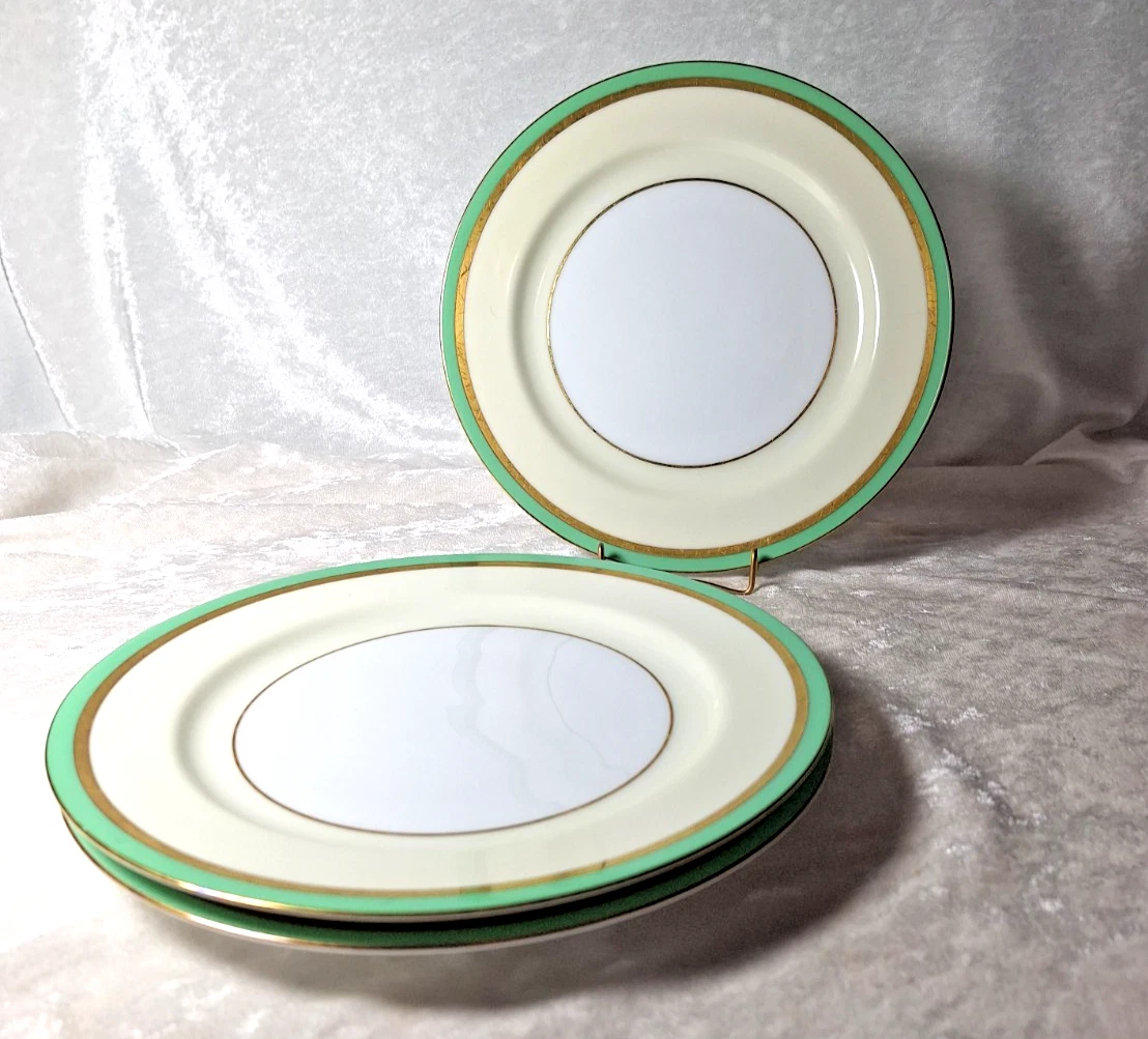 NORITAKE VICTORIA 1999 プレート5枚　グリーンゴールド Noritake Plates Gold for sale | eBay