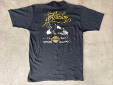 Vintage Harley-Davidson T-Shirt Faded Black 1984 Colorado MDA Ride Motorcycles