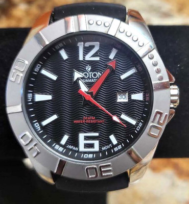 Croton Aquamatic Sea Diver CA301203/ Wave Dial/ Flawless/ New Battery /Gift Box