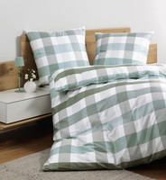 Janine Mako-Satin BettwäSche 155X220 Moments Salbei Mint