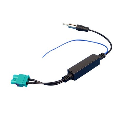 Car Dual FAKRA RF Radio Antenna Adapter With Amplifier For Volkswagen Car