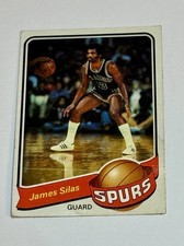 1979 Topps Basketball James Silas Card #74 Spurs Guard