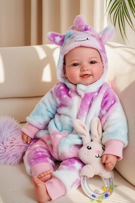 BABESIDE Babypuppen, 17 Zoll groß realistisch niedlich weicher Körper Babypuppe echtes Leben