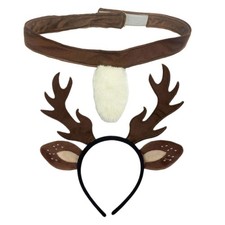 Christmas Deer Ear Headband for Women Girl Halloween Deer Dress up Accessory