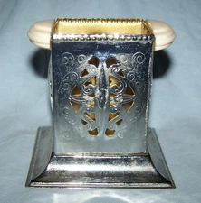 Vintage Beautiful Square Pierced Celtic Quality Plate English-Made Holder