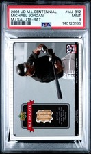 2001 UD Michael Jordan 1995 Used Bat Relic MJ-12 Salute White Sox PSA 9 POP22