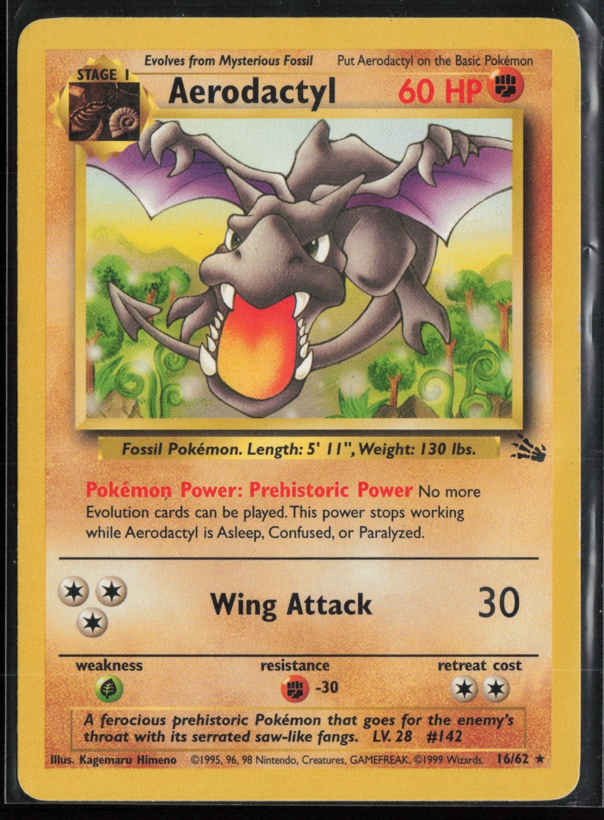 Aerodactyl 16/62 - Fossil - PTCG - MP