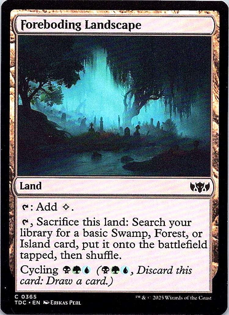 FOREBODING LANDSCAPE 365 C COMMANDER: TARKIR: DRAGONSTORM