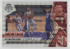 2020-21 Panini Mosaic Montage White Mosaic Prizm 1/25 CJ McCollum #6 7y2