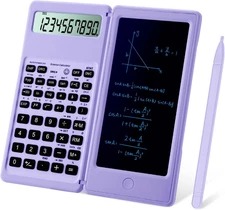 3-in-1 Scientific Calculator with LCD Notepad and Pen Portable Lightweight