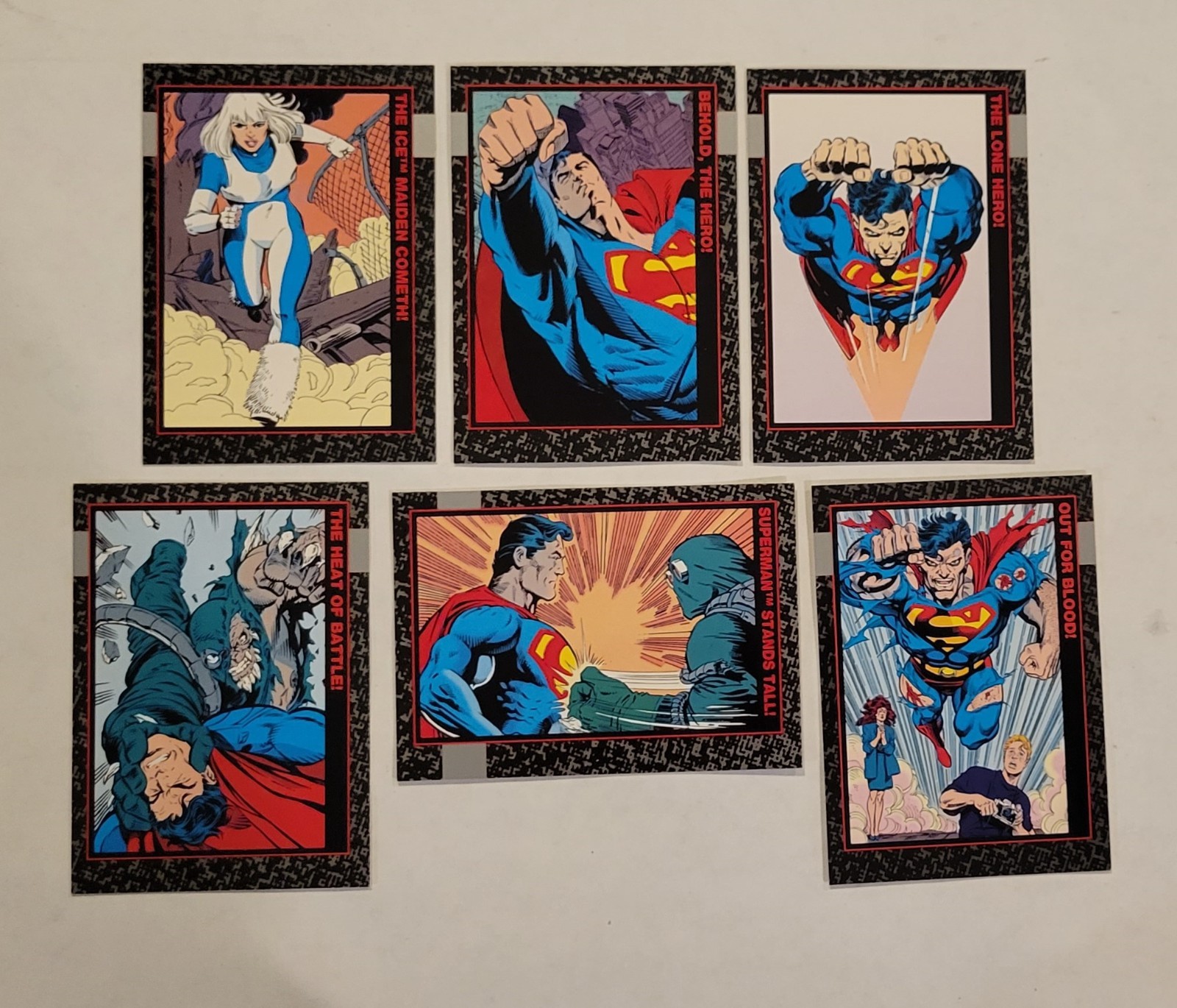 1992 SKYBOX DOOMSDAY THE DEATH OF SUPERMAN - 90 Card Base + CL01 + C1 thru C9
