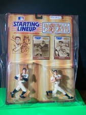 1989 Starting Lineup Baseball Greats Lou Gehrig  Babe Ruth   White/White Jerseys