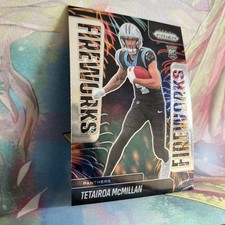 2025 Panini Prizm - Fireworks Tetairoa McMillan #21 (RC)