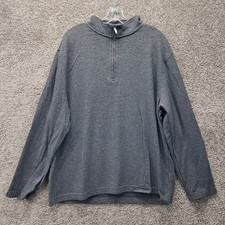 Van Heusen Men's Classic Fit 1/4 Zip Sweater Gray X-Large