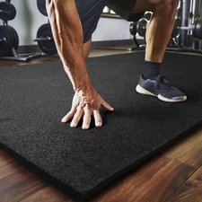 Mohawk Home Heavy Duty Rubber Stall Mat - Gym Floor- 3' X 4', Black 