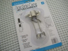 ICE SNOW GRIP CANE CRUTCHES WALKER ATTACHMENT DMI MOBILITY Large Quality  Prongs