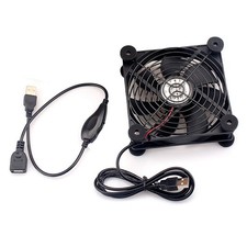 120mm 5V USB Fans, 2000RPM Big Airflow Fan Cooling for Router TV Box Computer