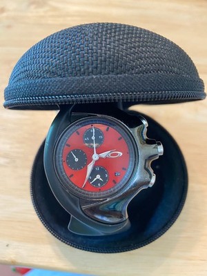 Oakley Detonator Watch Chronograph RARE RED DIAL Needs Battery w