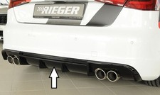 Audi A3 S-Line Hatchback Quad Exit (2012-2016) RIEGER Rear Diffuser Gloss Black