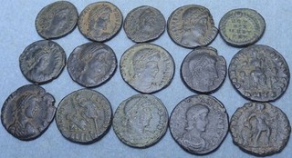 Lot of 15 Roman Bronze Coins